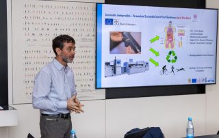 Prof. Matej Supej presenting PERSIMMON project research activities at the University of Ljubljana Faculty of Sport